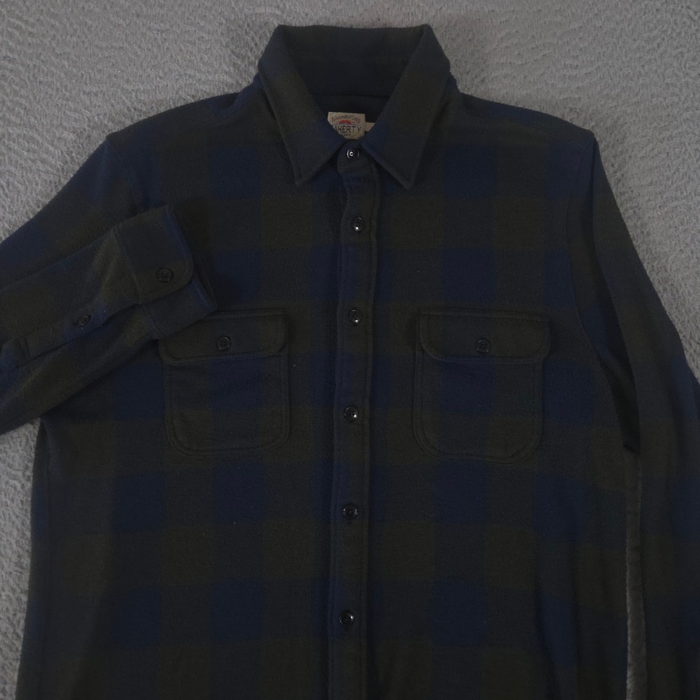 Faherty Shirt Mens Medium Multi Legend Sweater Buffalo Plaid Fleece Button Down
